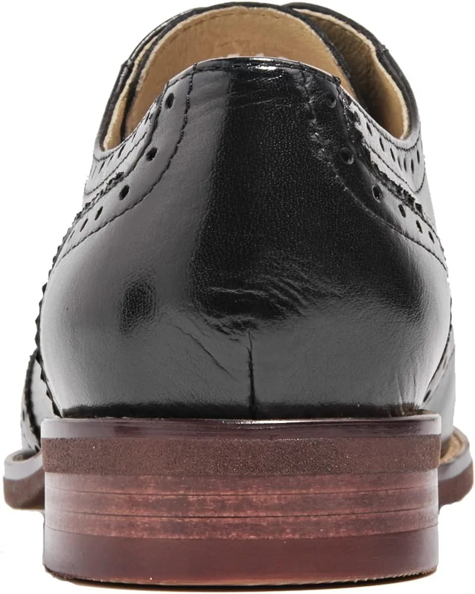 U-lite Women's Perforated Lace-up Wingtip Leather Flat Oxfords Vintage Oxford Shoes Brogues…