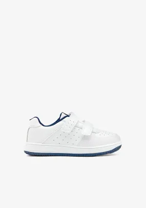Unisex White / Navy Trainers