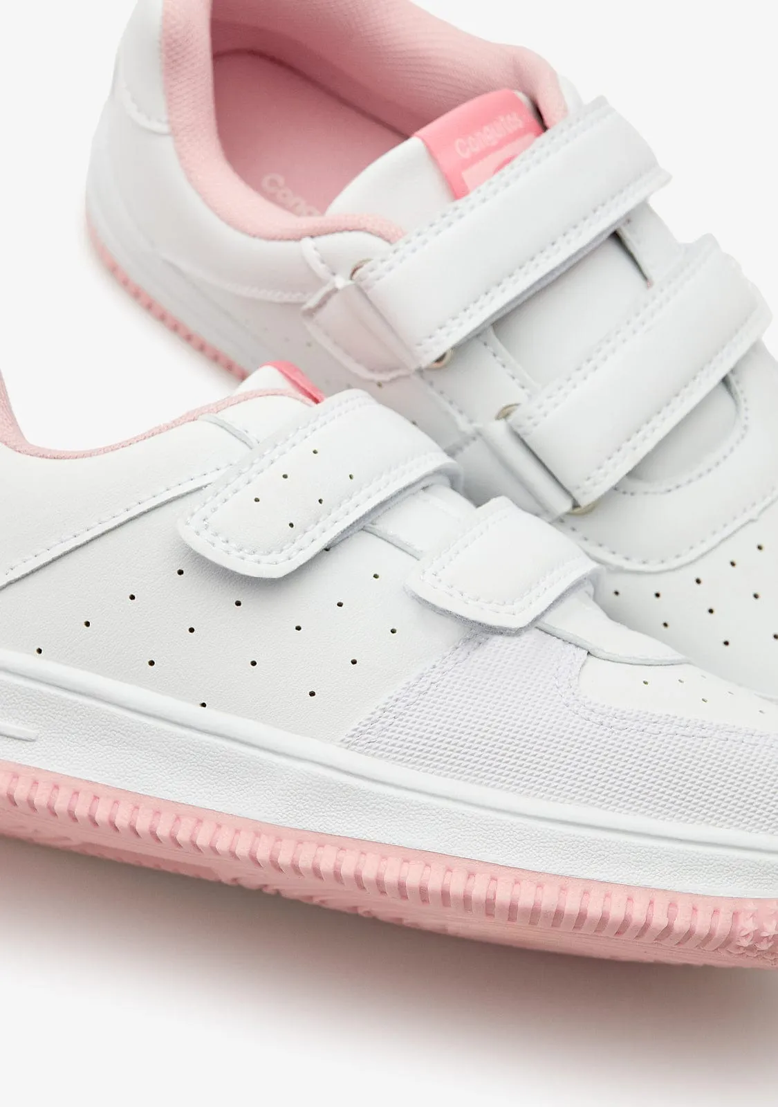 Unisex White / Pink Trainers