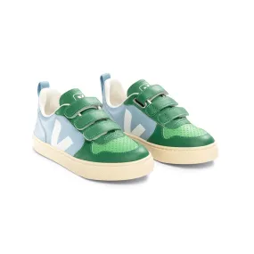 V-10 Velcro Leather Trainers in Steel by Veja X The Animals Observatory - Last One In Stock - EUR 22 / UK 5.5