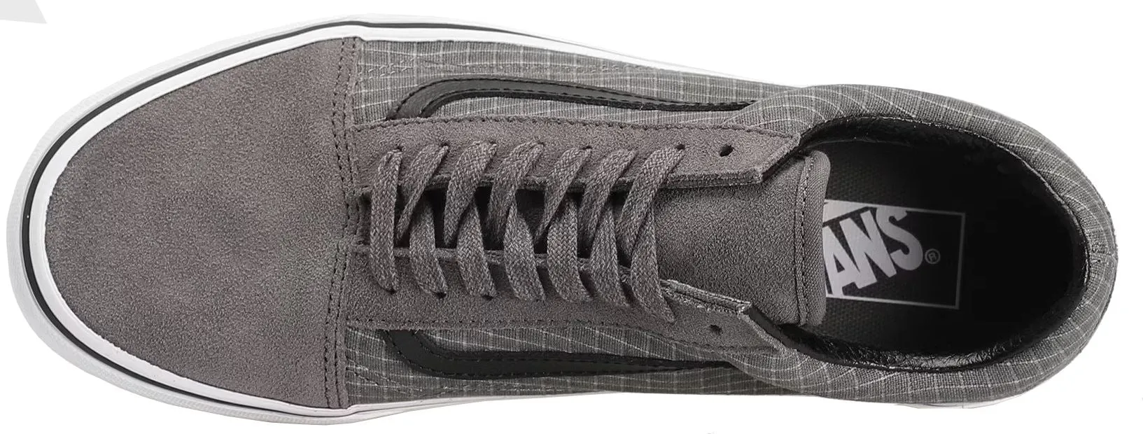 Vans Old Skool Charcoal Black White Mens Suede Skate Trainers