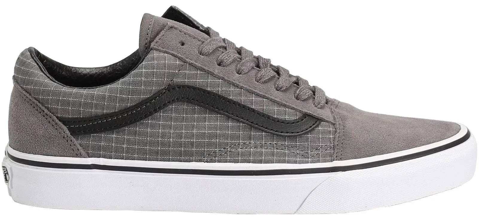 Vans Old Skool Charcoal Black White Mens Suede Skate Trainers