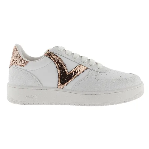 Victoria Ladies Trainers - 1258233 - White/Gold