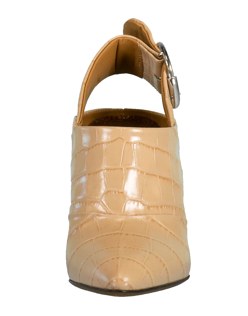 Wave Pointed Slingback