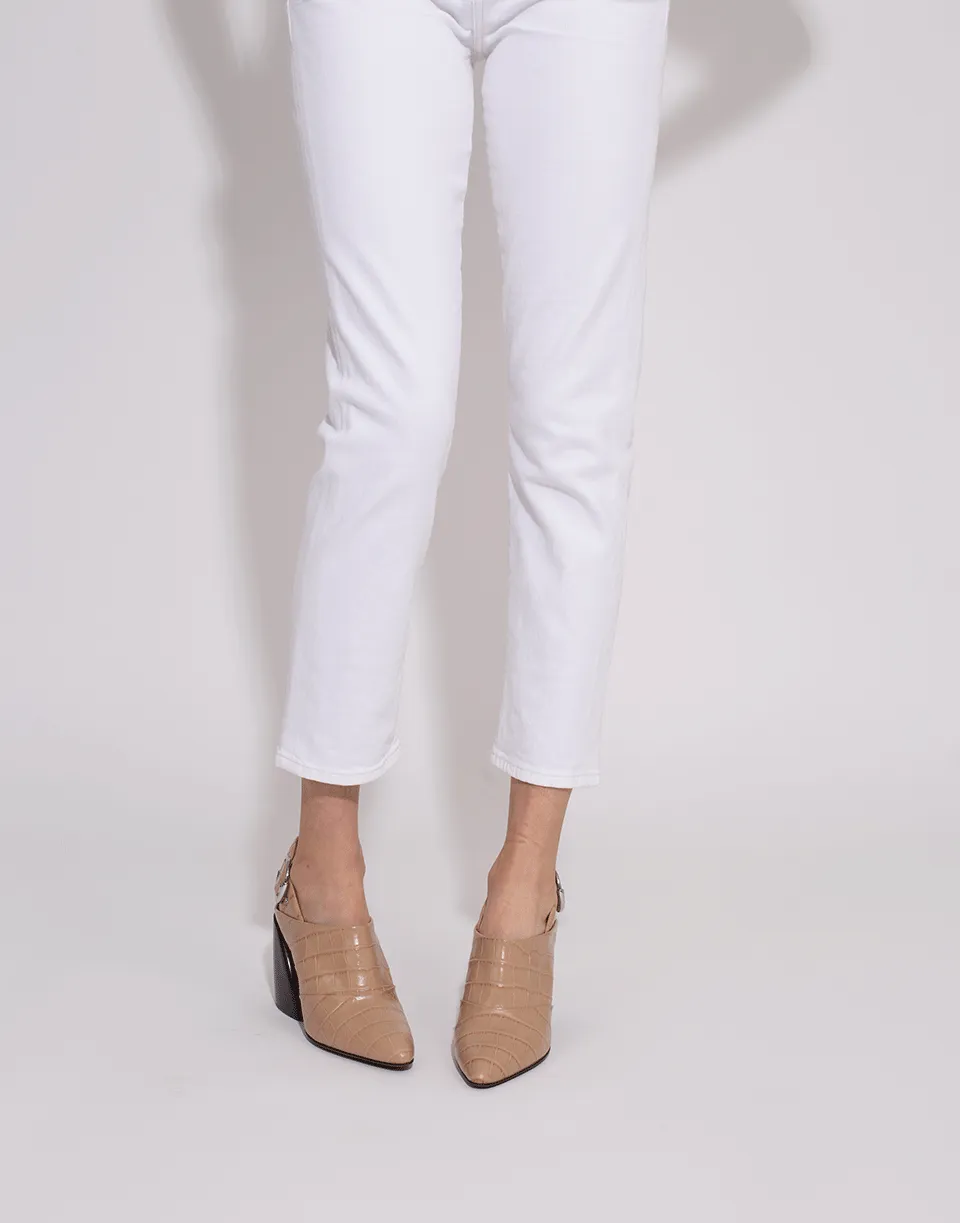 Wave Pointed Slingback