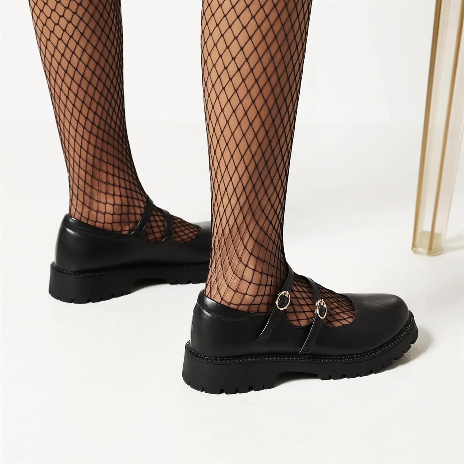 Women's Platform Round Closed Toe Pumps Strappy Buckle Loafers Comfortable Chunky Low Heels Office Concise Cosplay Work Casual Mary Jane Daily Wear Fashion Business Dress Shoes